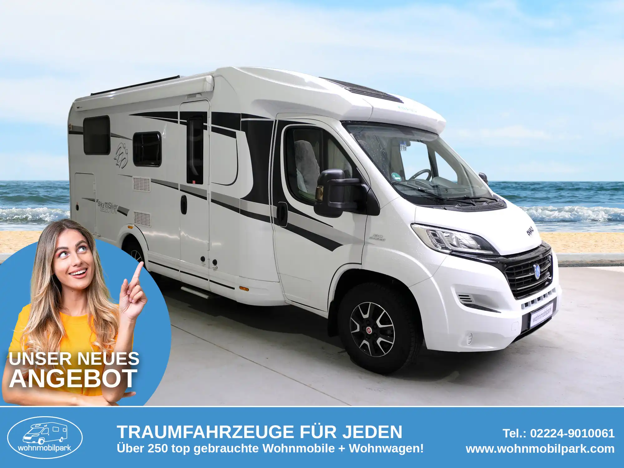 KNAUS SKY TI 650 MEG Silver Selection Teilintegrierter gebraucht kaufen in Bad Honnef